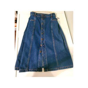 Old Navy Denim Button Up Midi Skirt NWT!